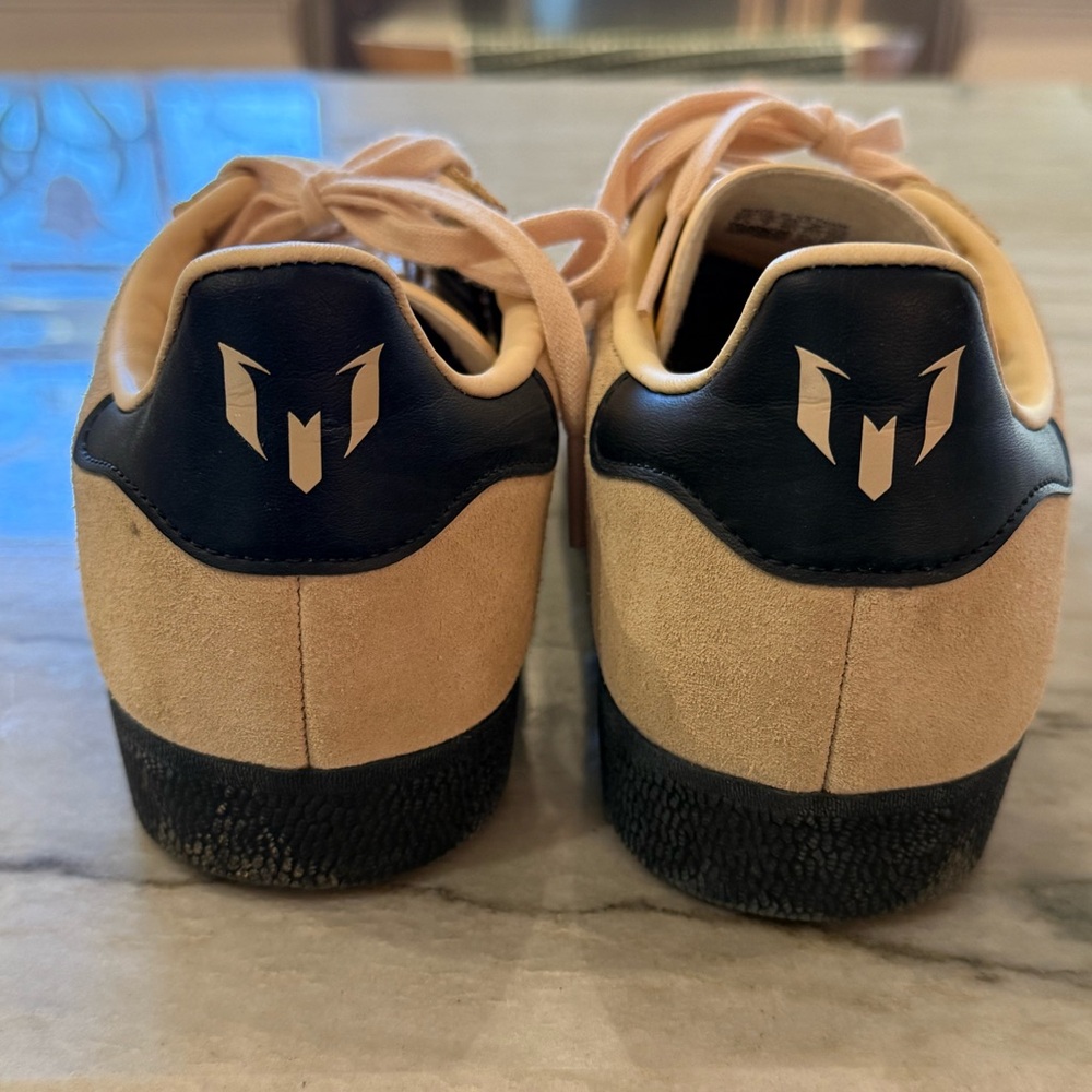 Adidas Men's Beige and Black Sneakers - Picture 2 of 5